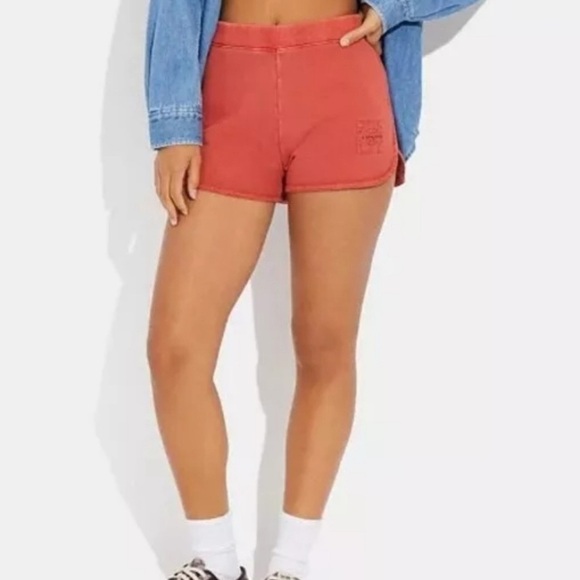 Coach Garment Dye Retro Sweatshorts Burnt Sienna Size XL - Picture 2 of 9